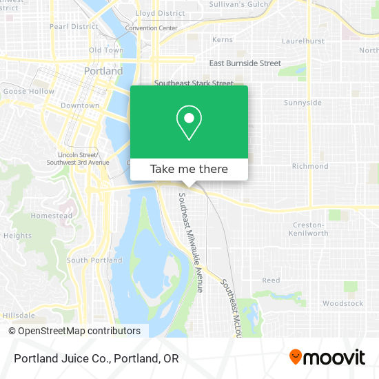 Portland Juice Co. map