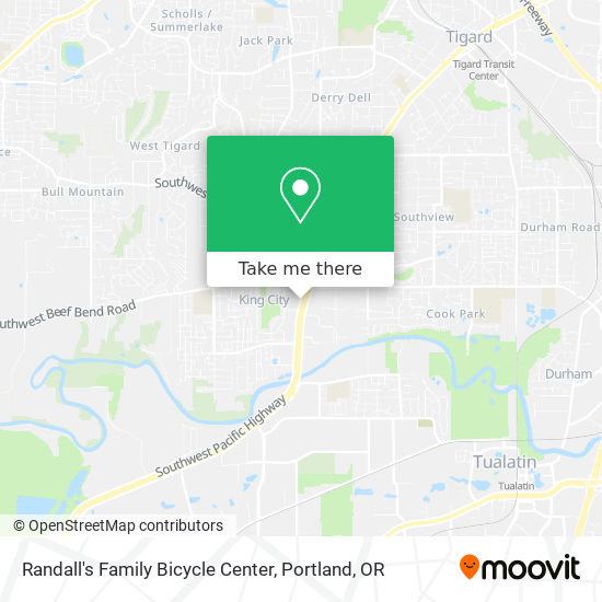 Randall's Family Bicycle Center map