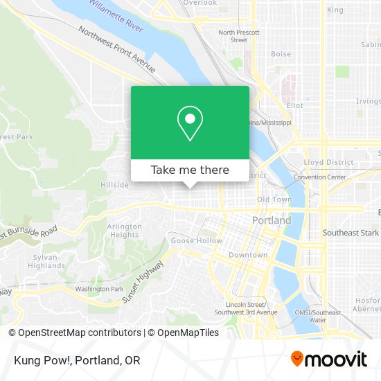 Kung Pow! map