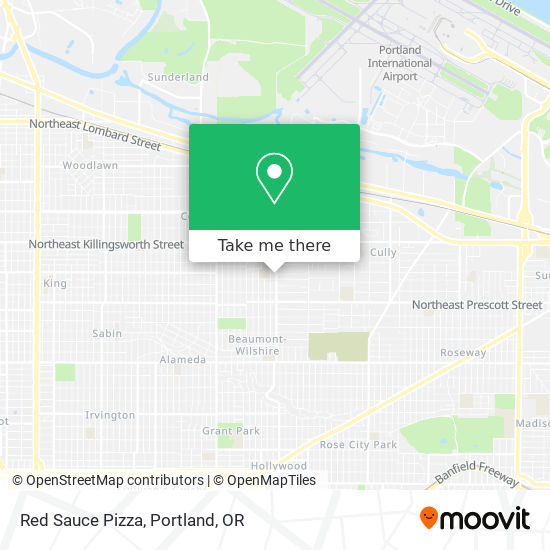 Mapa de Red Sauce Pizza