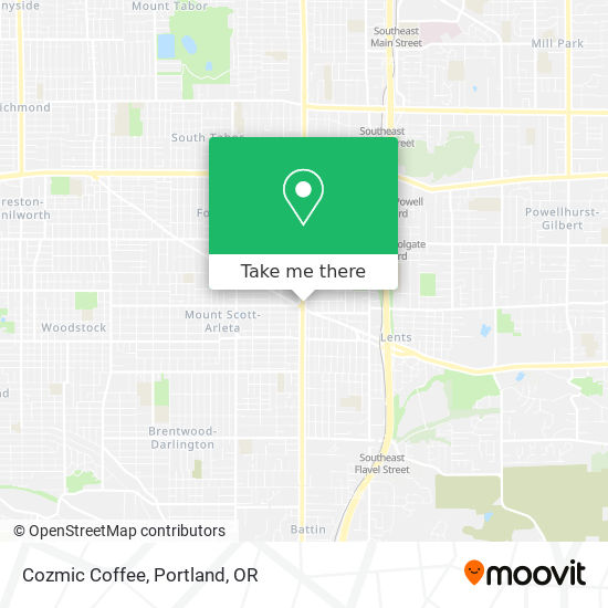 Cozmic Coffee map