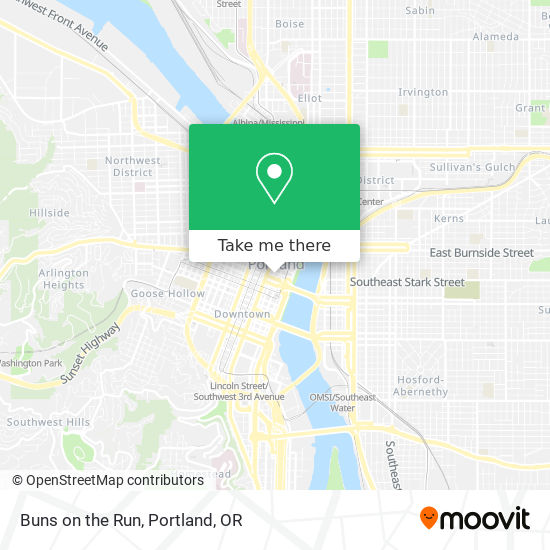 Buns on the Run map