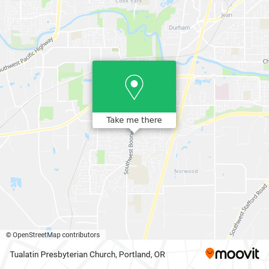 Mapa de Tualatin Presbyterian Church