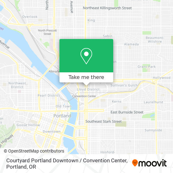 Mapa de Courtyard Portland Downtown / Convention Center