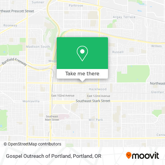 Mapa de Gospel Outreach of Portland