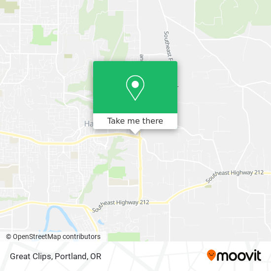 Great Clips map