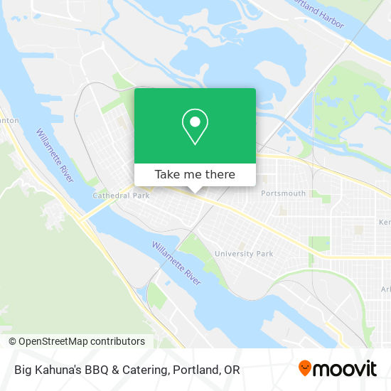 Big Kahuna's BBQ & Catering map
