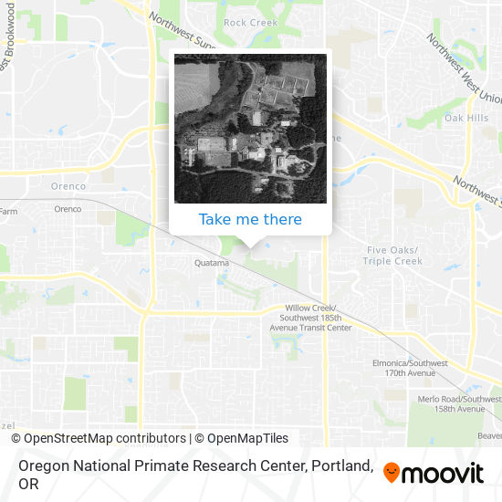 Mapa de Oregon National Primate Research Center