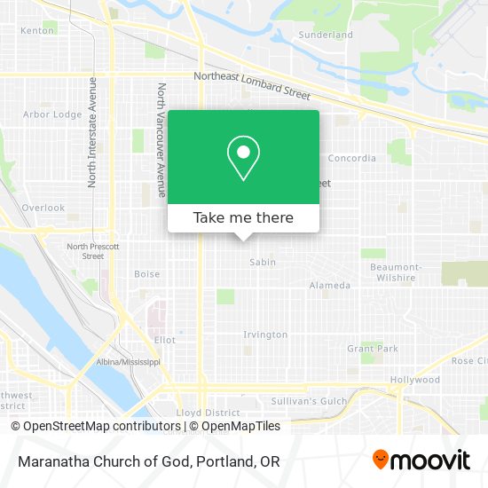 Maranatha Church of God map
