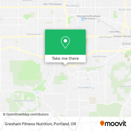 Gresham Fitness Nutrition map