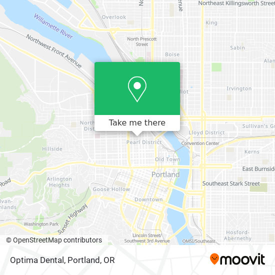 Mapa de Optima Dental