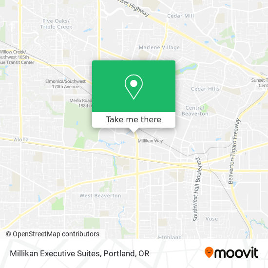 Mapa de Millikan Executive Suites