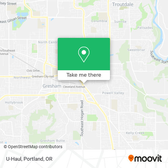 U-Haul map