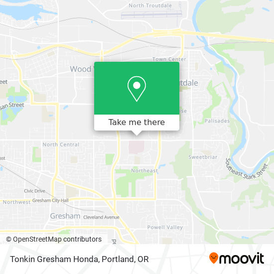 Tonkin Gresham Honda map