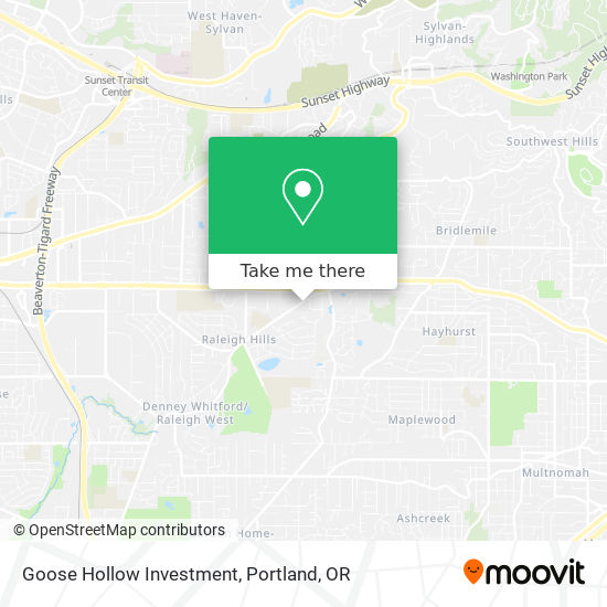 Goose Hollow Investment map