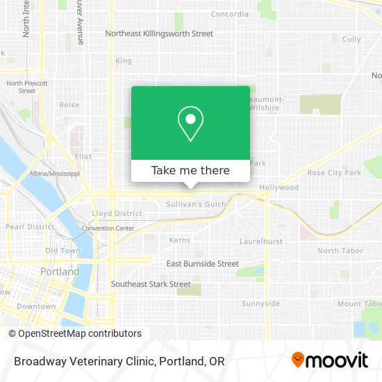 Mapa de Broadway Veterinary Clinic