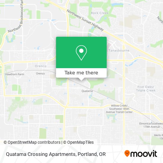 Quatama Crossing Apartments map