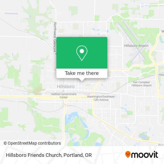 Hillsboro Friends Church map