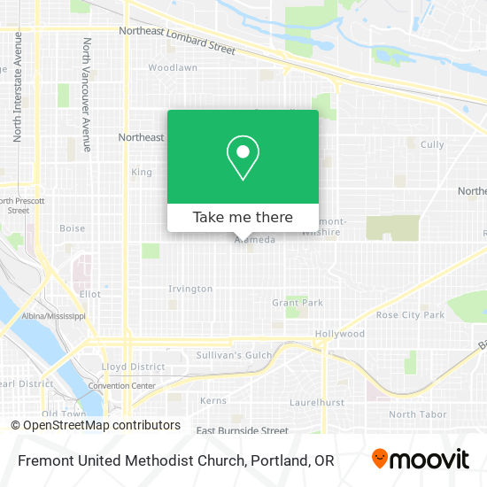 Fremont United Methodist Church map