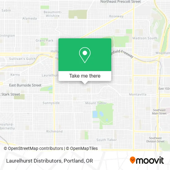 Laurelhurst Distributors map