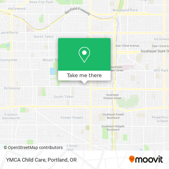YMCA Child Care map