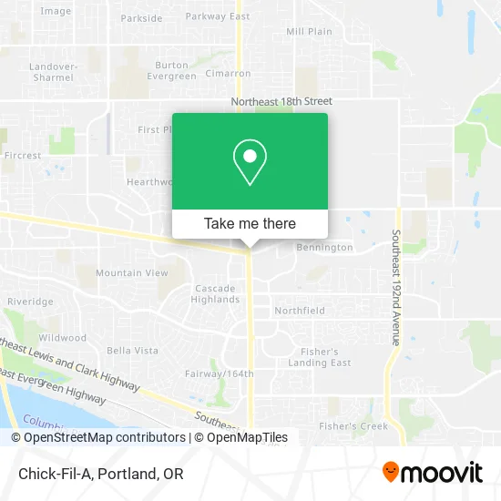 Chick-Fil-A map