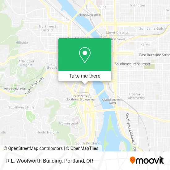 R.L. Woolworth Building map