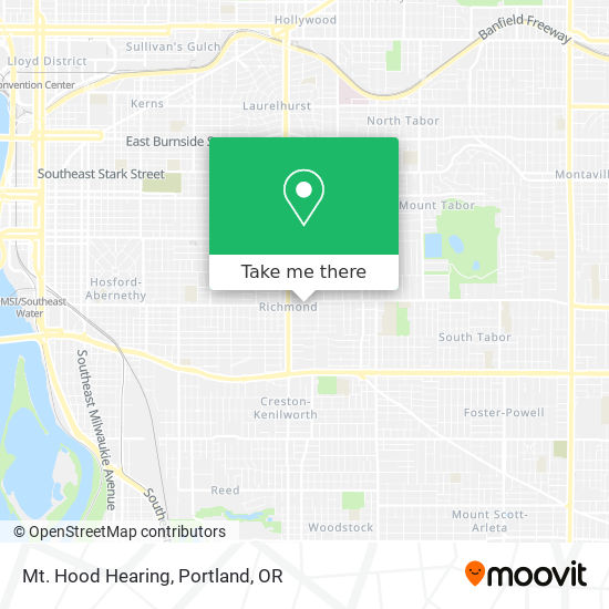 Mapa de Mt. Hood Hearing