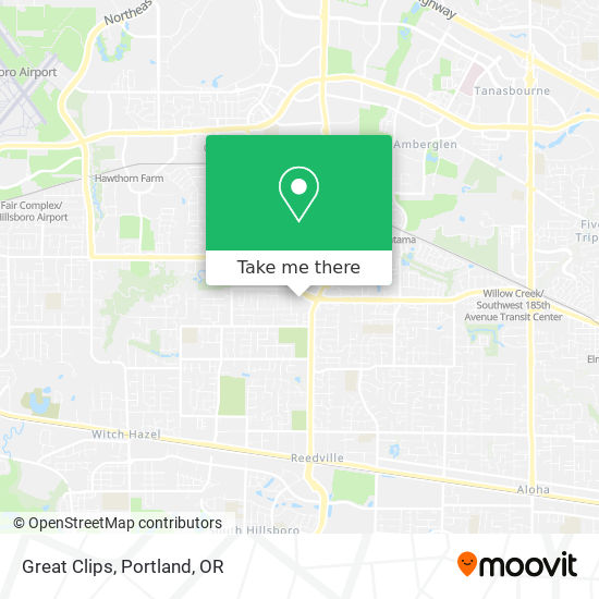 Great Clips map