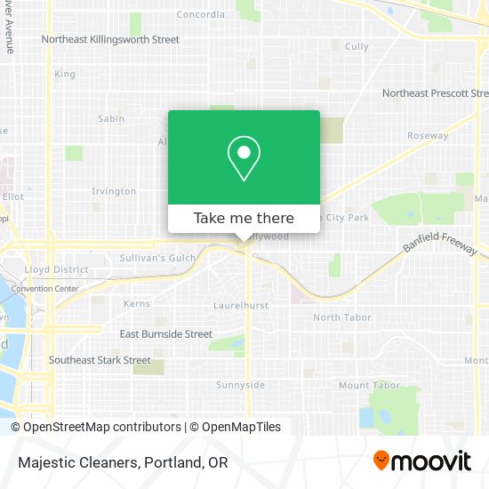 Majestic Cleaners map