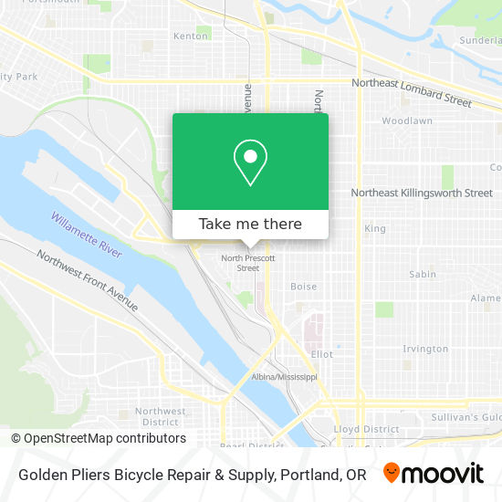 Mapa de Golden Pliers Bicycle Repair & Supply