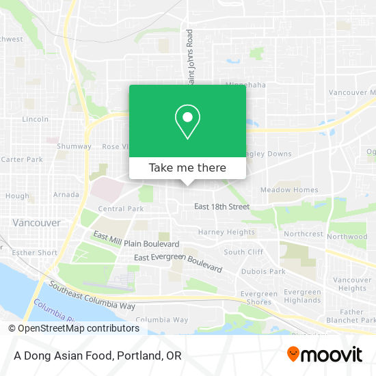 Mapa de A Dong Asian Food