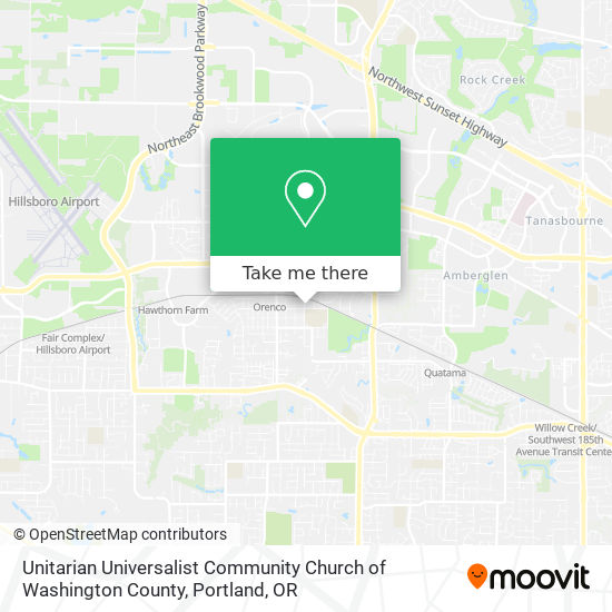 Unitarian Universalist Community Church of Washington County map