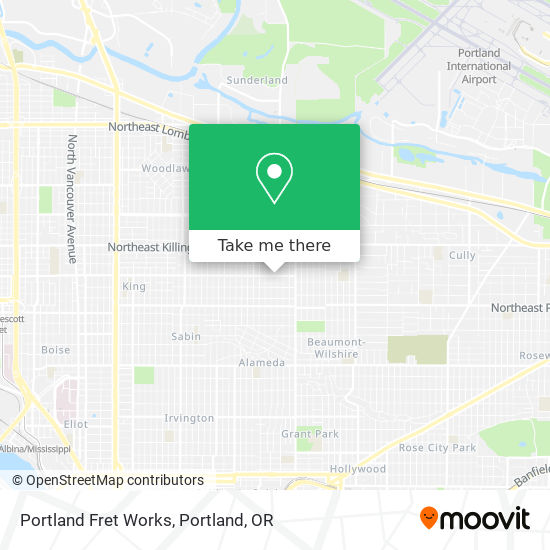 Mapa de Portland Fret Works