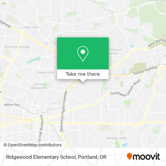 Mapa de Ridgewood Elementary School