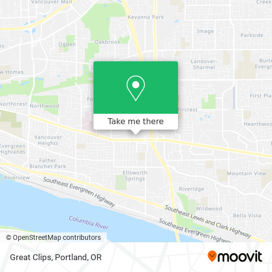 Great Clips map