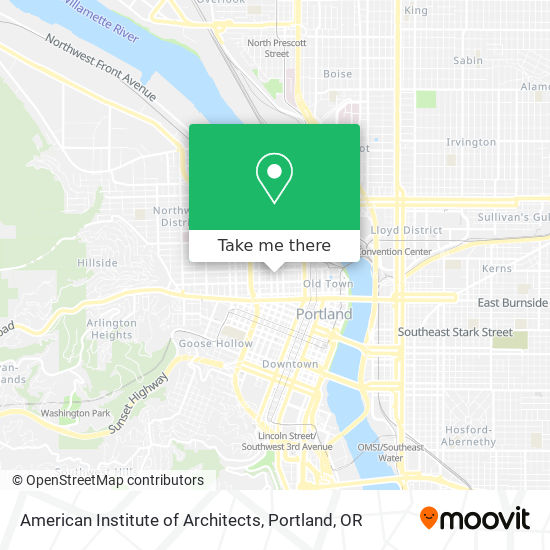 American Institute of Architects map