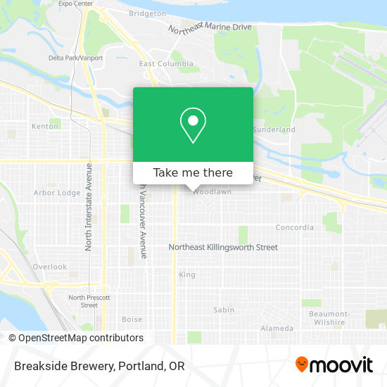 Breakside Brewery map
