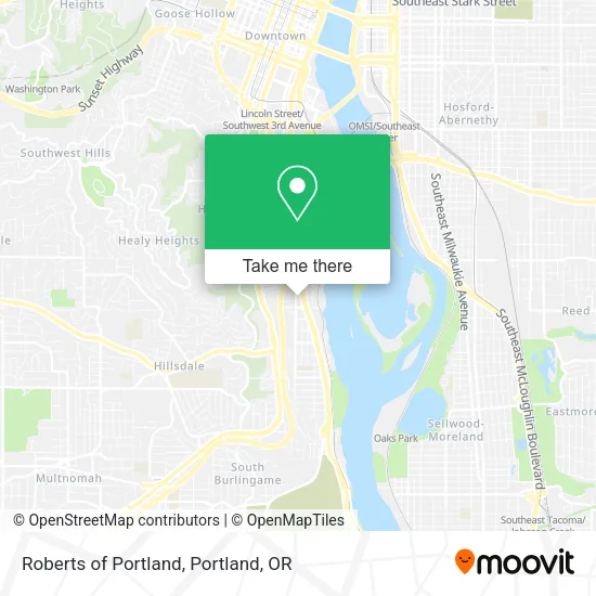 Mapa de Roberts of Portland