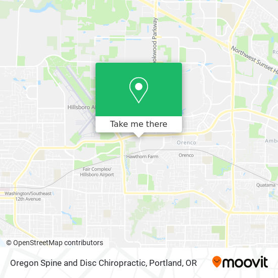 Oregon Spine and Disc Chiropractic map