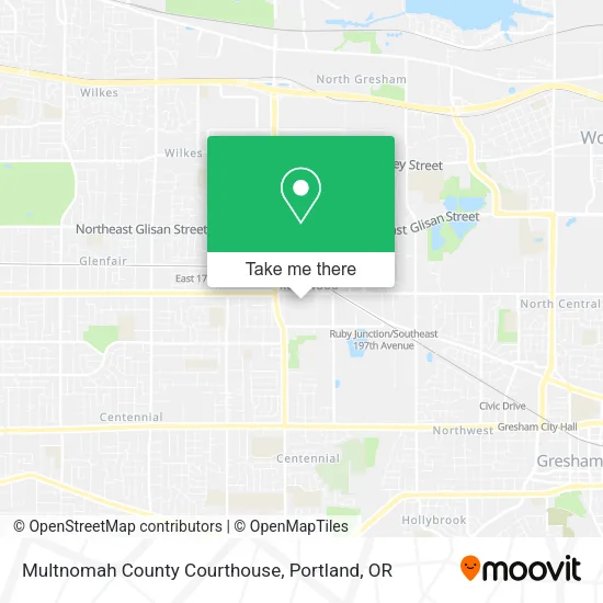Mapa de Multnomah County Courthouse
