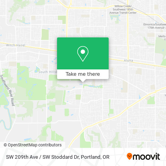 Mapa de SW 209th Ave / SW Stoddard Dr