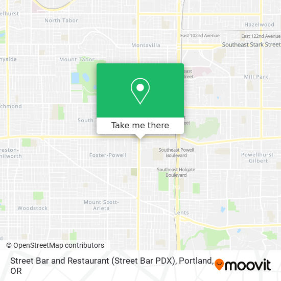 Mapa de Street Bar and Restaurant (Street Bar PDX)