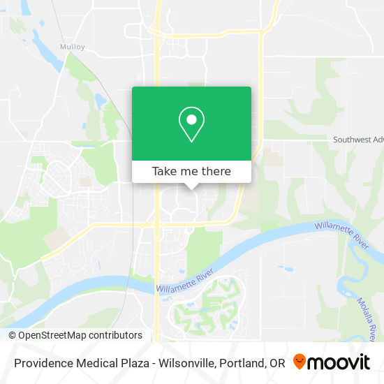 Providence Medical Plaza - Wilsonville map