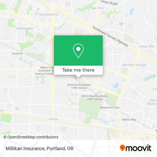 Millikan Insurance map