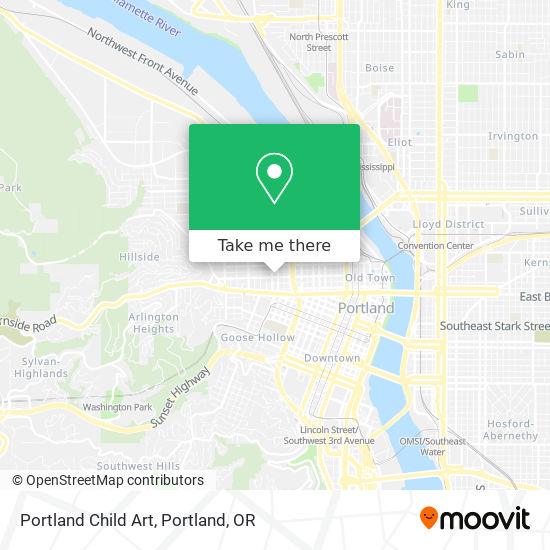 Mapa de Portland Child Art