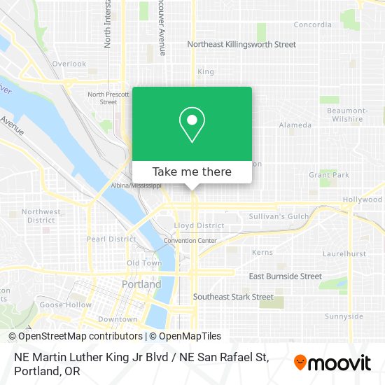 NE Martin Luther King Jr Blvd / NE San Rafael St map