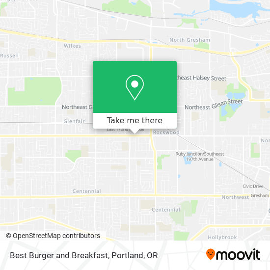 Best Burger and Breakfast map
