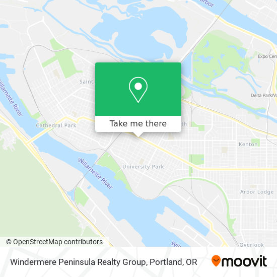 Windermere Peninsula Realty Group map