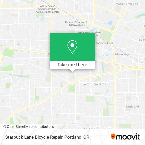 Mapa de Starbuck Lane Bicycle Repair